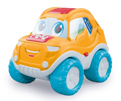 Clementoni Baby Rally Capriole, Kinderauto 2-4 Jahre, Spiel für die erste Kindheit, ferngesteuertes Auto mit Geräuschen und Liedern, fördert die Geschicklichkeit, Sprache und Koordination, von Clementoni