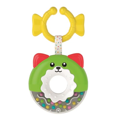 Clementoni Baby Rassel Donut, Rassel für Neugeborene ab 3 Monaten, Spiel für die erste Kindheit, fördert die Multisensorische Entwicklung und die Fingerfertigkeit, mit Ring zum Aufhängen, 17504 Clementoni Baby Rassel Donut, Rassel für Neugeborene ab 3 Monaten, Spiel für die erste Kindheit, fördert die Multisensorische Entwicklung und die Fingerfertigkeit, mit Ring zum Aufhängen, 17504 von Clementoni