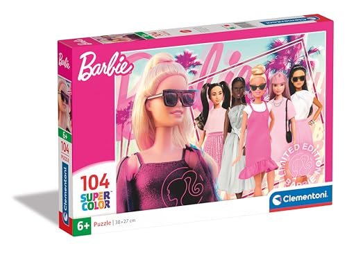 Clementoni Barbie Kinder Puzzle 104 Teile - Barbie Puzzle 37,9 x 26,9 cm cm für Kinder ab 6 Jahre - Geschicklichkeitsspiel von Clementoni 25752 von Clementoni