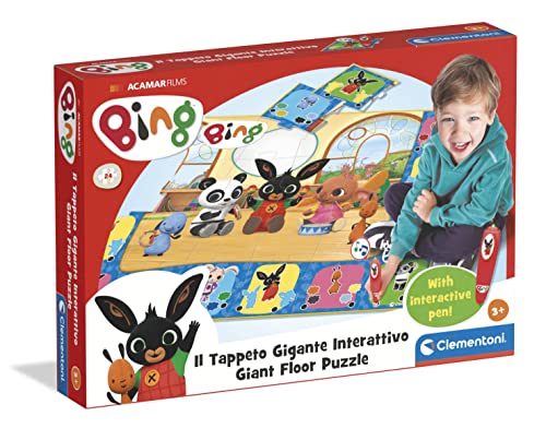 Clementoni Bing-Il Teppich Riesen Puzzle Kinder 24 Maxi Teile mit interaktivem Stift, Lernspiel 3 Jahre, Made in Italy, Farbe Teppich, 16400 Clementoni Bing-Il Teppich Riesen Puzzle Kinder 24 Maxi Teile mit interaktivem Stift, Lernspiel 3 Jahre, Made in Italy, Farbe Teppich, 16400 von Clementoni