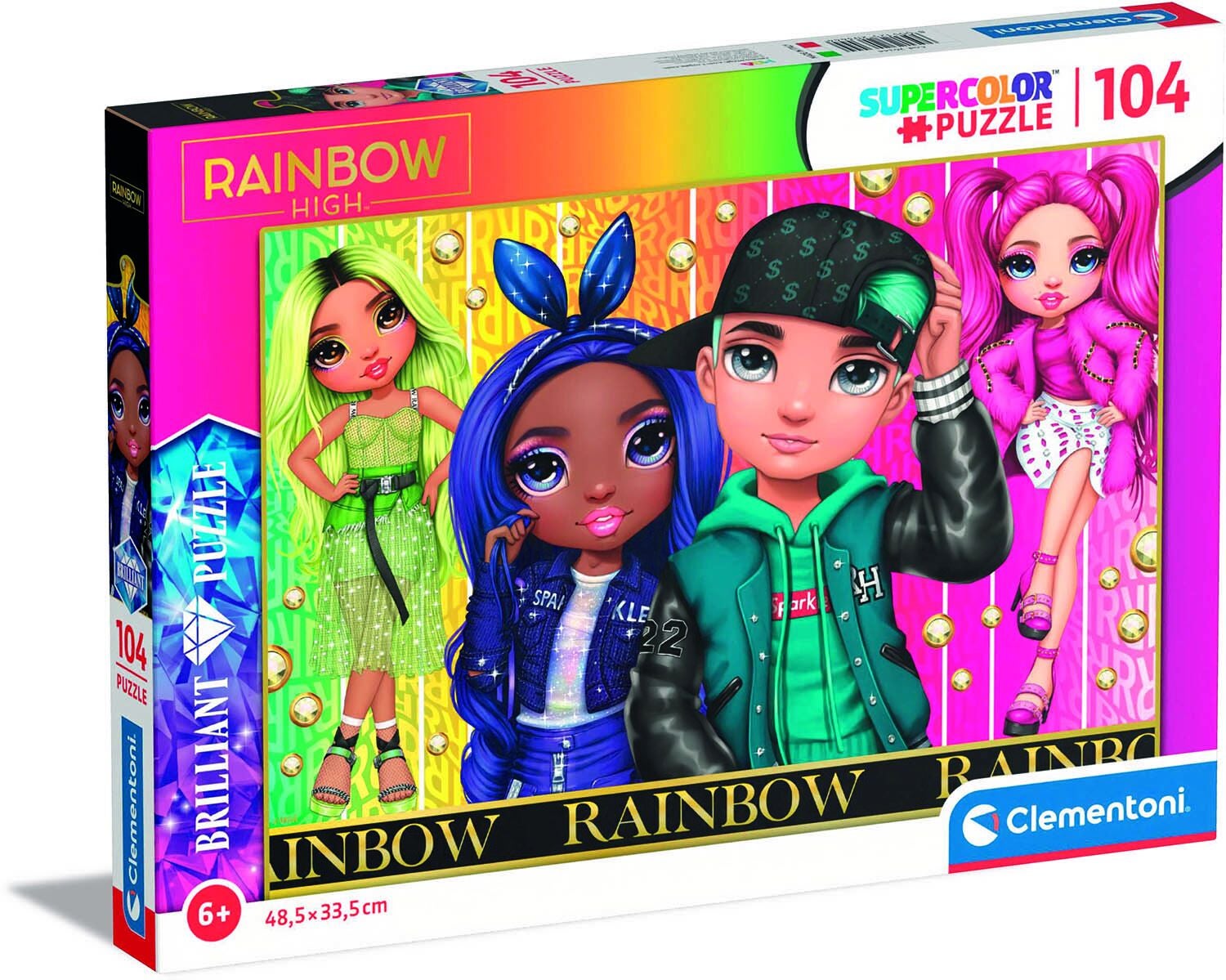 Clementoni Brilliant Rainbow High Kinderpuzzle 104 Teile von Clementoni