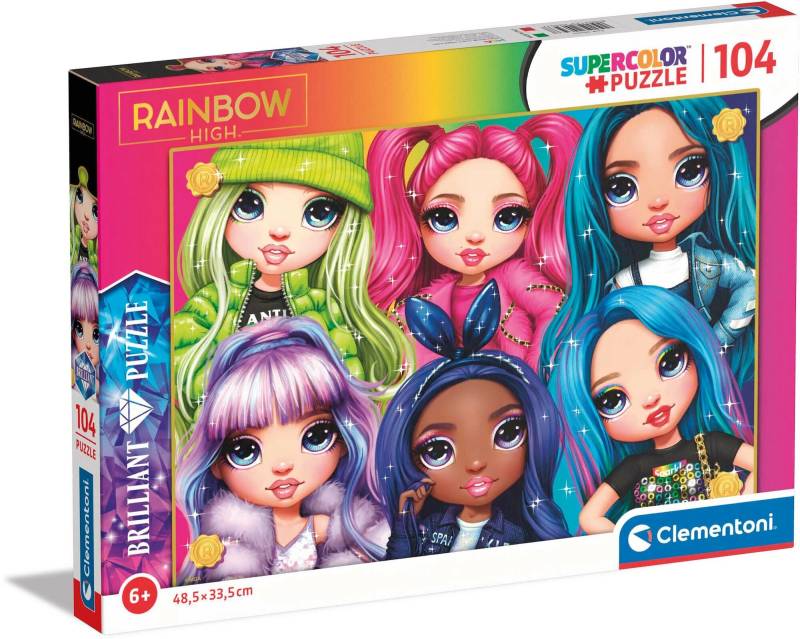 Clementoni Brilliant Rainbow Puzzle 104 Teile von Clementoni