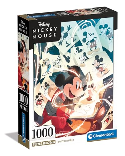 Clementoni 39811 Disney Mickey Mouse Puzzle 1000 Teile, für Erwachsene, Hergestellt in Italien, Multicolor-39811, Multicolor von Clementoni