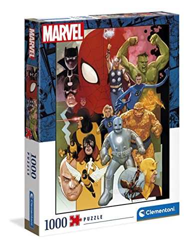 Clementoni 39612 Marvel Universe – Puzzle 1000 Teile, farbenfrohes Legespiel für die ganze Familie, Erwachsenenpuzzle ab 9 Jahren von Clementoni