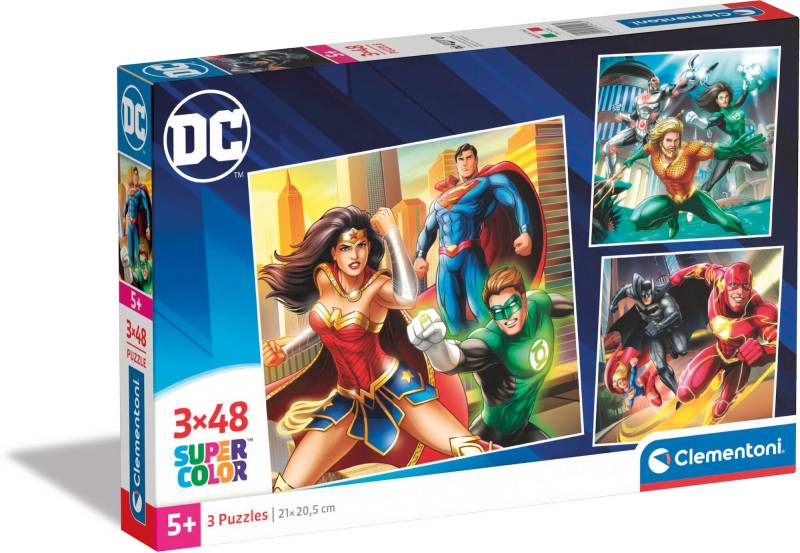 Clementoni DC Comics Justice League Puzzles 3x48 Teile von Clementoni