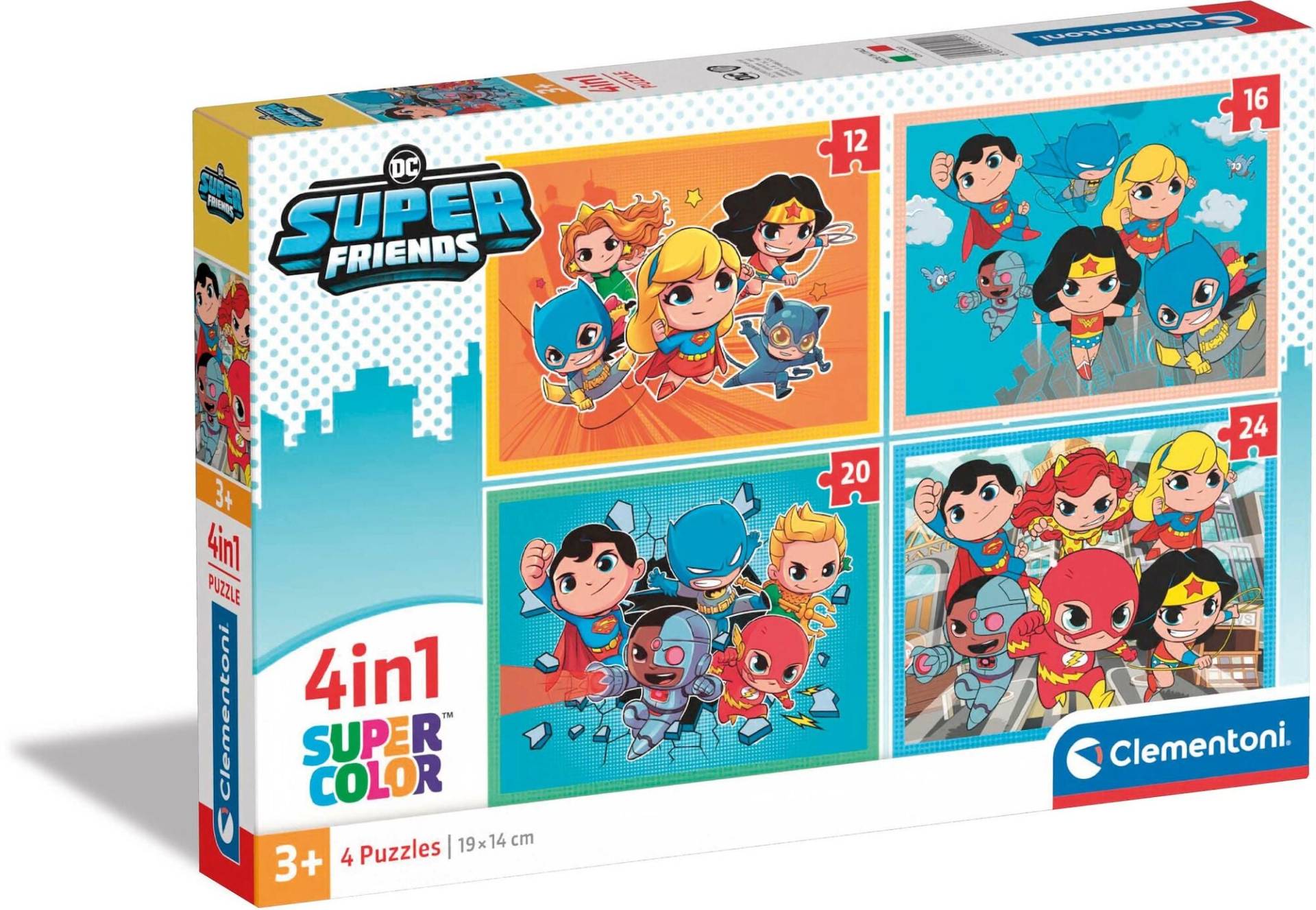 Clementoni DC Super Friends Puzzles 4-in-1 von Clementoni