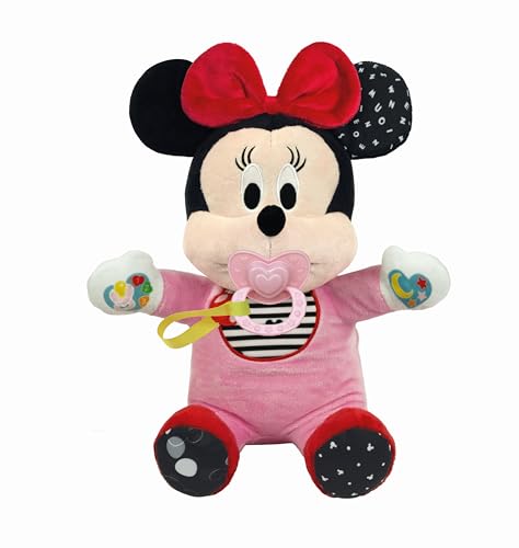 Clementoni Disney Baby Meine erste Minnie - Weiche sprechende Puppe mit Schnuller, Zubehör & App - Elektronische Baby Minnie zum Spielen, Füttern & Schlafen - Ab 12 Monaten - 17970 Clementoni Disney Baby Meine erste Minnie - Weiche sprechende Puppe mit Schnuller, Zubehör & App - Elektronische Baby Minnie zum Spielen, Füttern & Schlafen - Ab 12 Monaten - 17970 von Clementoni