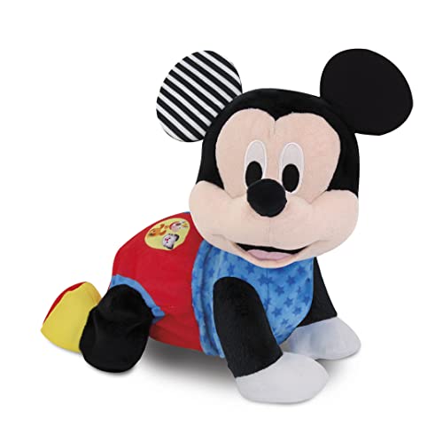 Clementoni Disney Baby Mickey Mouse Krabbel mit Mir - Kuscheliges Lernspielzeug für Babys & Kleinkinder - Plüschtier zur Entwicklung der Motorik - Förderung die Entwicklung 17314 von Clementoni