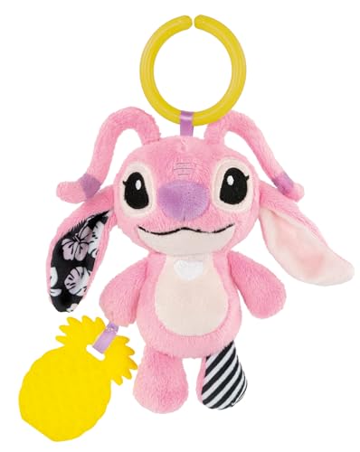Clementoni Disney Plüsch-Angel für unterwegs - Weiches Hänge-Spielzeug mit multisensorischen Elementen, Rassel und verschiedenen Stoffen, Waschbar, Fördert sensorische Entwicklung, Ab 3 Monaten Clementoni Disney Plüsch-Angel für unterwegs - Weiches Hänge-Spielzeug mit multisensorischen Elementen, Rassel und verschiedenen Stoffen, Waschbar, Fördert sensorische Entwicklung, Ab 3 Monaten von Clementoni