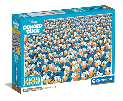 Clementoni Donald Duck Puzzle - Puzzle 1000 Teile Erwachsene - Puzzle Erwachsene in 70 x 50 cm - Puzzle Disney von Clementoni 39799 von Clementoni