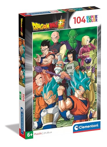 Clementoni 25757 Dragon Ball Dragonball, 104 Teile, ab 6 Jahre, Puzzle für Kinder, Hergestellt in Italien-25757, Multicolor von Clementoni