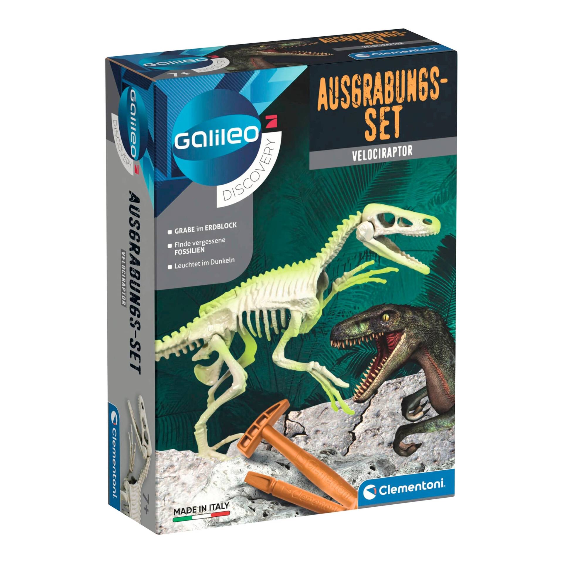 Clementoni Galileo Ausgrabungs-Set Velociraptor von Clementoni