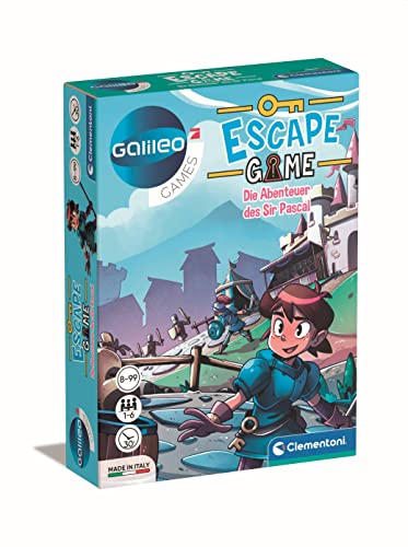 Clementoni Galileo Escape Game - Die Abenteuer des Sir Pascal - Escape Spiel für Kinder ab 8 Jahren - Gesellschaftsspiel & Familienspiel 59336 von Clementoni