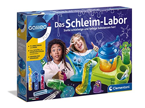 Clementoni Galileo Fun – Das Schleim-Labor, lustige Experimente mit bunten Substanzen und Glibber, Spielzeug für Kinder ab 8 Jahren, für kleine Chemiker von Clementoni 59129 von Clementoni