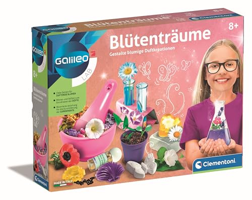 Clementoni Galileo Lab – Blütenträume, Experimentierkasten zur Kräuter- & Pflanzenkunde, Versuche mit Natur und Kosmetik, Spielzeug für Kinder ab 8 Jahren von Clementoni 59006 von Clementoni