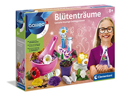 Clementoni Galileo Lab – Blütenträume, Experimentierkasten zur Kräuter- & Pflanzenkunde, Versuche mit Natur und Kosmetik, Spielzeug für Kinder ab 8 Jahren von Clementoni 59006 von Clementoni