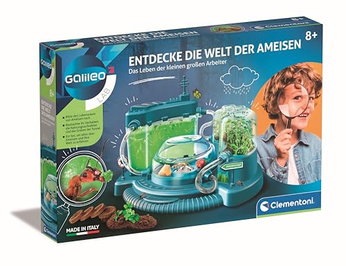 Galileo Lab Entdecke die Welt der Ameisen - Experimentierkasten zur Beobachtung von Ameisen, für Kinder ab 8 Jahren - 59362 von Clementoni von Clementoni