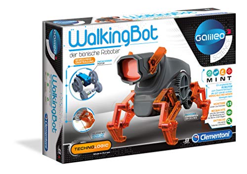 Clementoni Galileo Science – WalkingBot, laufender Roboter zum Selbstbauen, Einstieg in Elektronik & Robotik, Wissenschaft für Entdecker, High-Tech für Kinder ab 8 Jahren 59111 von Clementoni