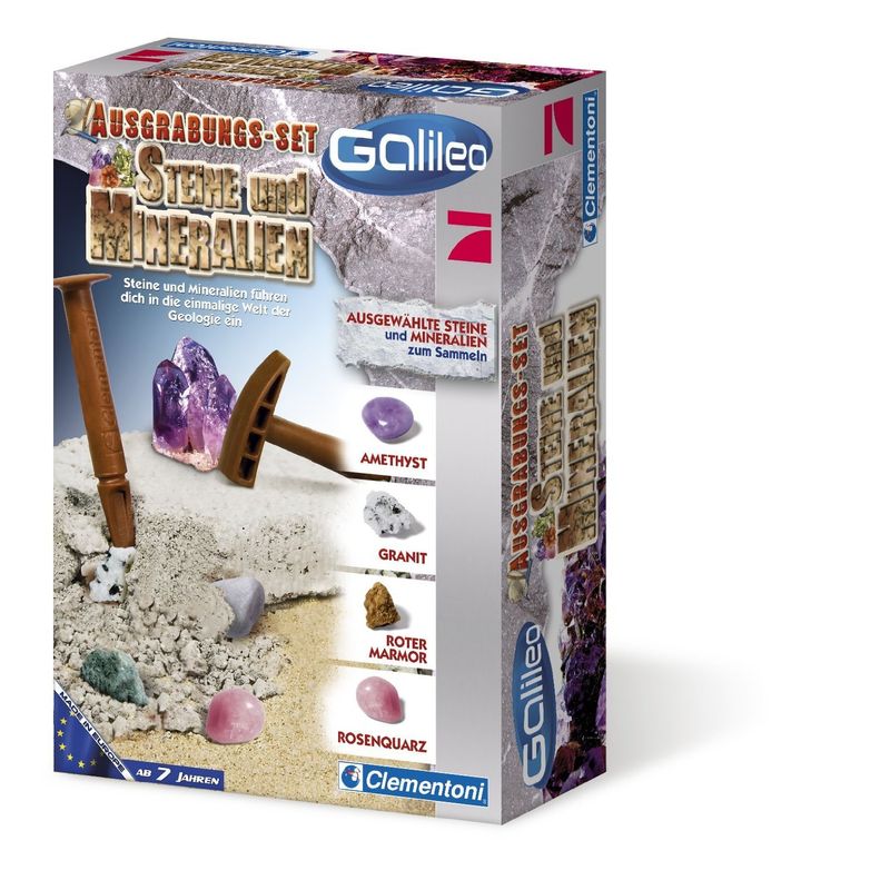 Clementoni - Galileo "Steine und Mineralien", Ausgrabungs-Set von Clementoni Galileo