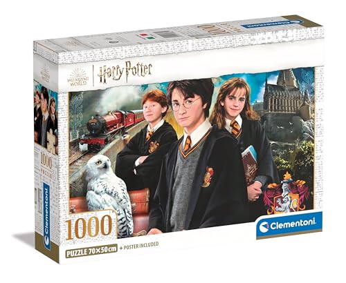 Clementoni Harry Potter Puzzle 1000 Teile Erwachsene - Puzzle Erwachsene in 70 x 50 cm - Puzzle Erwachsene anspruchsvoll von Clementoni 39862 von Clementoni