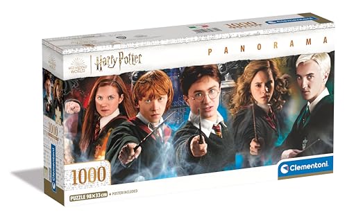 Clementoni Harry Potter Puzzle 1000 Teile Erwachsene - Panorama Puzzle Erwachsene in 98 x 33 cm - Puzzle Erwachsene anspruchsvoll von Clementoni 39874 von Clementoni