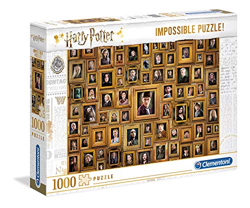 Clementoni 61881 Impossible Puzzle Harry Potter – Puzzle 1000 Teile ab 9 Jahren, Erwachsenenpuzzle mit Wimmelbild, herausforderndes Geschicklichkeitsspiel für die ganze Familie von Clementoni