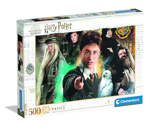 Clementoni 35083 Harry Potter – Puzzle 500 Teile ab 9 Jahren, buntes Erwachsenenpuzzle mit kräftigen Farben, Geschicklichkeitsspiel für die ganze Familie, schöne Geschenkidee von Clementoni