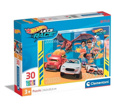 Clementoni Hotwheels Kinder Puzzle 30 Teile - Auto Puzzle 33,5 x 23,5 cm für Kinder ab 3 Jahre - Geschicklichkeitsspiel von Clementoni 20284 Clementoni Hotwheels Kinder Puzzle 30 Teile - Auto Puzzle 33,5 x 23,5 cm für Kinder ab 3 Jahre - Geschicklichkeitsspiel von Clementoni 20284 von Clementoni