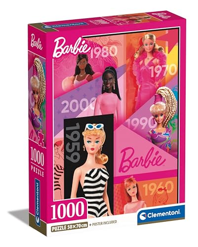 Clementoni Jigsaw Puzzle 1000pcs Barbie 65YRS - COMPACT Box von Clementoni