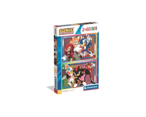 Clementoni Puzzle 2x60 Sonic 120 Stücke - für Kindern 4-6 Jahre, Cartoon, Geschenk für Kinder, Made in Italy, 24821 Clementoni Puzzle 2x60 Sonic 120 Stücke - für Kindern 4-6 Jahre, Cartoon, Geschenk für Kinder, Made in Italy, 24821 von Clementoni