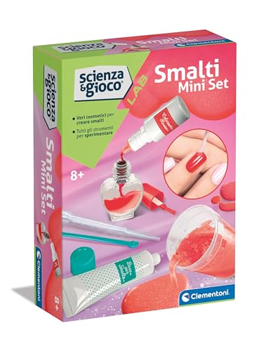 Clementoni Lab Mini Set - Wissenschaft Experimente, Labor für Mädchen, Kit zur Herstellung von Nagellack, Spiel Wissenschaft 8 Jahre, in Italienisch, Made in Italy, mehrfarbig, 19372 von Clementoni