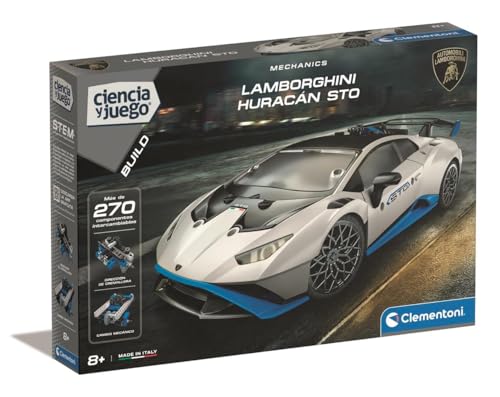 Clementoni Lamborghini Huracan, motorisiertes Bausatz für Kinder, Modellbausatz zum Zusammenbauen und zur Entwicklung der Kreativität, geeignet für Kinder ab 8 Jahren, 55561 von Clementoni