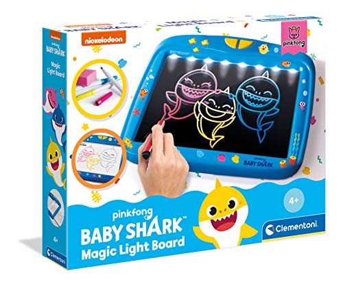 Clementoni Magische Effekte Baby Shark Leuchttafel 5 Jahre, 18617 von Clementoni