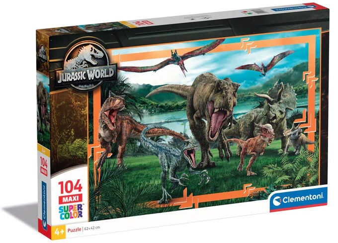 Clementoni Maxi Jurassic World Kinderpuzzle 104 Teile von Clementoni