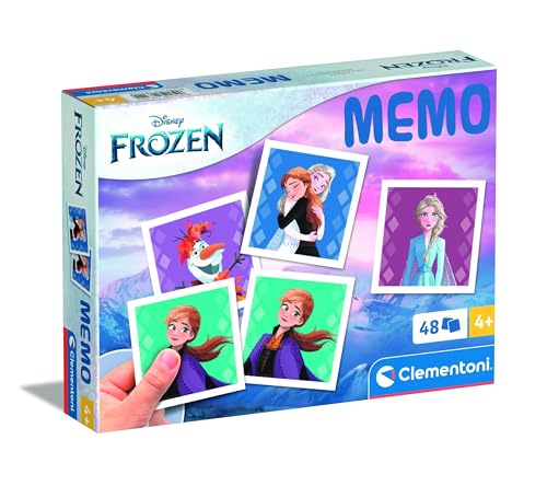 Clementoni Memory Pocket Frozen - Memoryspiel für Kinder ab 4 Jahren - Memo Spiel fürs Gedächtnis mit 48 Karten - Ideal als Reisespiel 18314 von Clementoni