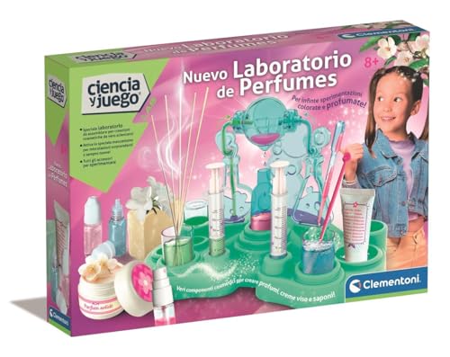 Clementoni - Neues Parfümlabor, pädagogisches Experiment-Set für Kinder, Herstellung eigener Parfums und Kosmetika, Lernen Sie Wissenschaft mit Spaß - ab 8 Jahren - 55569 von Clementoni