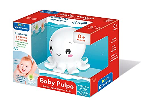 Clementoni - Oktopus Baby, Badeset, Baby 6 Monate, Spielzeug auf Spanisch (55413) von Clementoni