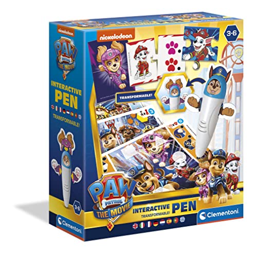 Clementoni - 16354 - Interaktiver Stift - Paw Patrol - Lernspielzeug Ab 3 Jahre Elektronisch, Formen, Farben und Zahlen von Clementoni