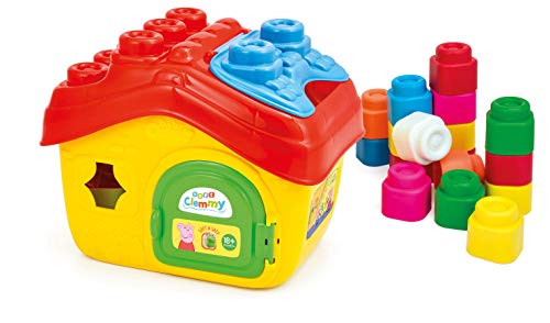 Clementoni 17657 Peppa Pig Clemmy House, Spielset und weiche Bausteine für Kinder ab 10 Monaten, Mehrfarbig von Clementoni