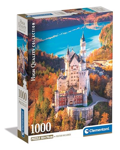 Clementoni Puzzle 1000 Teile + Poster: Neuschwanstein von Clementoni