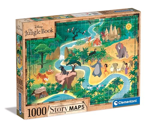 Clementoni Disney The Jungle Puzzle 1000 Teile Erwachsene - Disney Puzzle Erwachsene in 70 x 50 cm - Puzzle Erwachsene anspruchsvoll von Clementoni 39816 von Clementoni