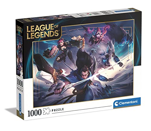 Clementoni - 39669 - Puzzle League of Legends - Puzzle 1000 Teile für Erwachsene und Kinder ab 10 Jahre, herausforderndes Geschicklichkeitsspiel für die ganze Familie von Clementoni