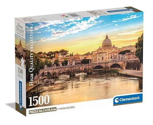 Clementoni Rome Puzzle 1500 Teile Erwachsene - Puzzle Erwachsene in 59,2 x 84,3 cm - Puzzle Erwachsene anspruchsvoll von Clementoni 31717 von Clementoni