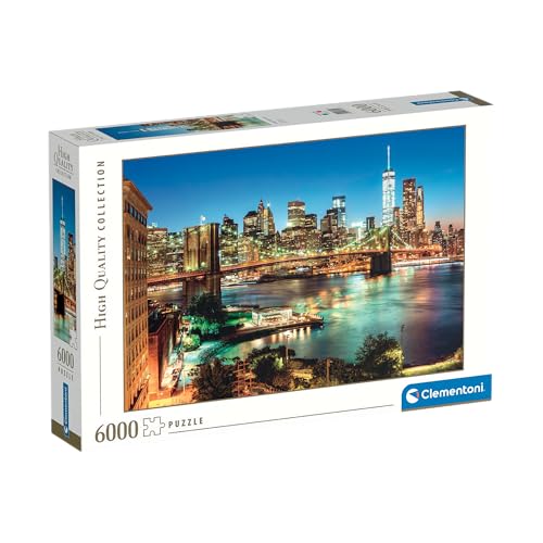 Clementoni Puzzle Collection - Brooklyn Bridge Lights 6000 Stücke - Puzzle für Erwachsene 14-99 Jahre, Brooklyn, New York, Skyline, Made in Italy, 36534 Clementoni Puzzle Collection - Brooklyn Bridge Lights 6000 Stücke - Puzzle für Erwachsene 14-99 Jahre, Brooklyn, New York, Skyline, Made in Italy, 36534 von Clementoni