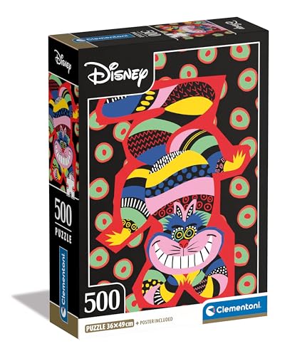 Clementoni Disney The Cheshire Cat Puzzle 500 Teile Erwachsene - Disney Puzzle Erwachsene in 49 x 36 cm - Puzzle Erwachsene anspruchsvoll von Clementoni 35533 von Clementoni