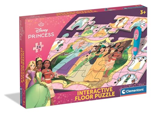 Clementoni Quiz-Bodenpuzzle - Disney Princess - Interaktives Puzzle mit Stift, Lernspiel für Kinder ab 3 Jahren, 24 Teile, 62 x 42 cm, 16685 Clementoni Quiz-Bodenpuzzle - Disney Princess - Interaktives Puzzle mit Stift, Lernspiel für Kinder ab 3 Jahren, 24 Teile, 62 x 42 cm, 16685 von Clementoni