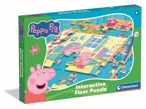 Clementoni Quiz-Bodenpuzzle - Peppa Pig - Interaktives Puzzle mit Stift, Lernspiel für Kinder ab 3 Jahren, 24 Teile, 62 x 42 cm, 16688 Clementoni Quiz-Bodenpuzzle - Peppa Pig - Interaktives Puzzle mit Stift, Lernspiel für Kinder ab 3 Jahren, 24 Teile, 62 x 42 cm, 16688 von Clementoni