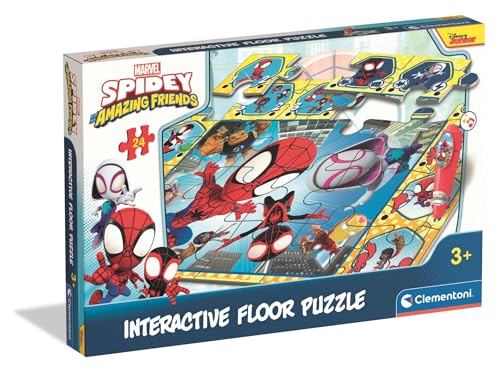 Clementoni Quiz-Bodenpuzzle - Spidey und Seine Freunde - Interaktives Puzzle mit Stift, Lernspiel für Kinder ab 3 Jahren, 24 Teile, 62 x 42 cm, 16686 Clementoni Quiz-Bodenpuzzle - Spidey und Seine Freunde - Interaktives Puzzle mit Stift, Lernspiel für Kinder ab 3 Jahren, 24 Teile, 62 x 42 cm, 16686 von Clementoni