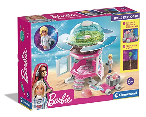 Clementoni 19302 Barbie Weltraumforscher Experimente Für Kinder, Lernspielzeug, Geschenk-Set Für Mädchen Ab 6 Jahren, Multicolor von Clementoni