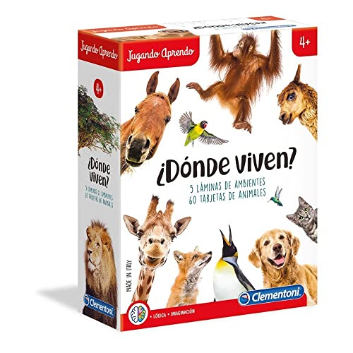 Clementoni 55301 ¿Dónde Viven Animals Set, Bunt, M von Clementoni